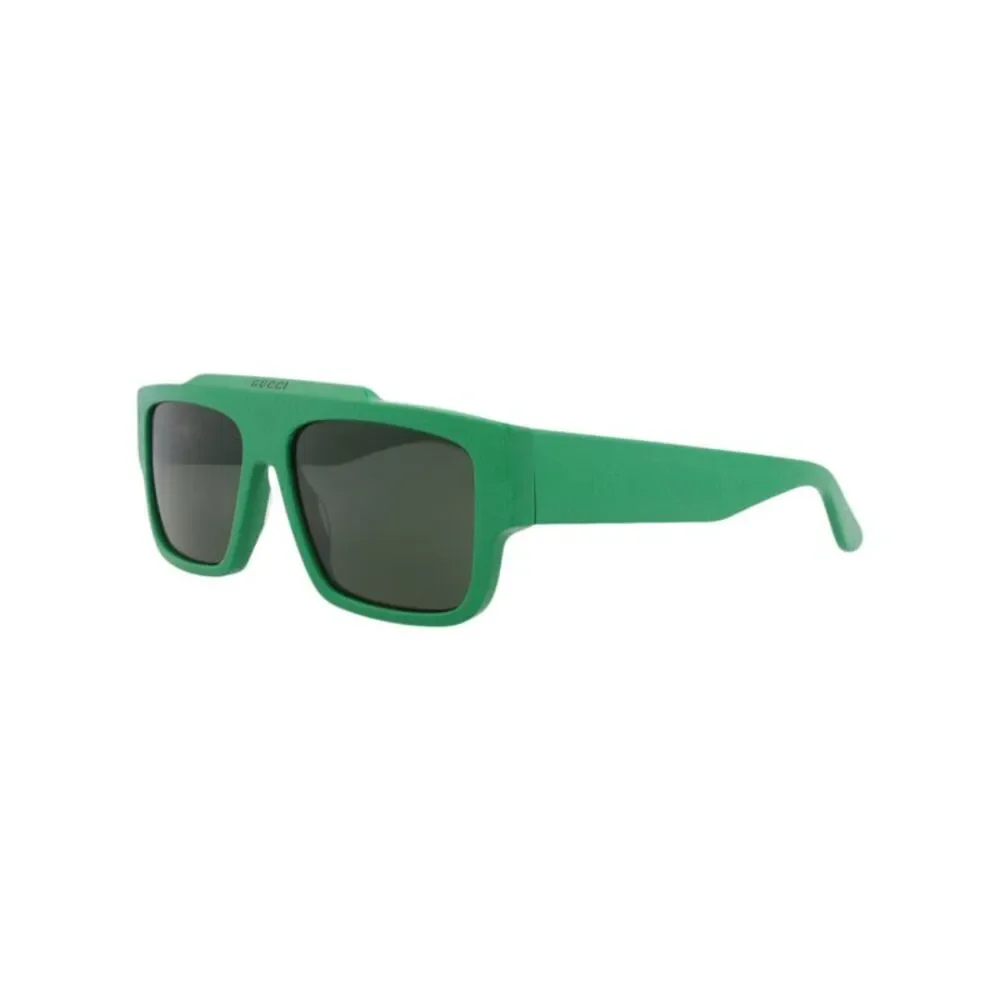 Gucci Square-Frame Recycled Acetate Sunglasses Green Mens
